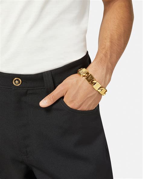 bracelet versace homme or